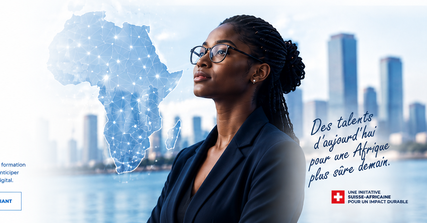 Jeune professionnelle africaine, carte numérique de l’Afrique et environnement technologique